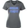 Ladies V-Neck Dryfit T-Shirt- Logo #9