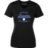 Ladies V-Neck Dryfit T-Shirt- Logo #5