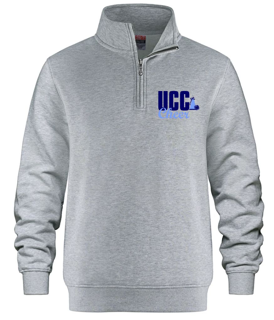 #1- Sport Grey 1/4 Zip Sweatshirt- Printed